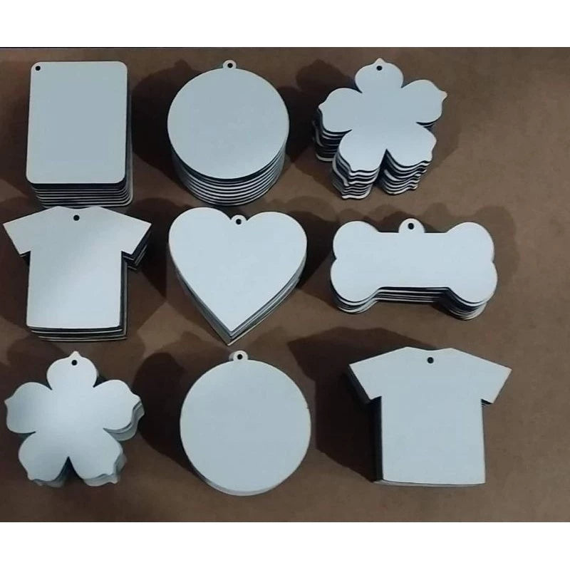 100 und. Chaveiro MDF  Colorido Personalizado