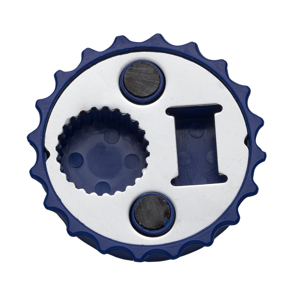 Abridor De Garrafa Formato Tampa De Metal C/ Imã De Geladeira Personalizada | Brindes Personalizados com Logo para Empresas