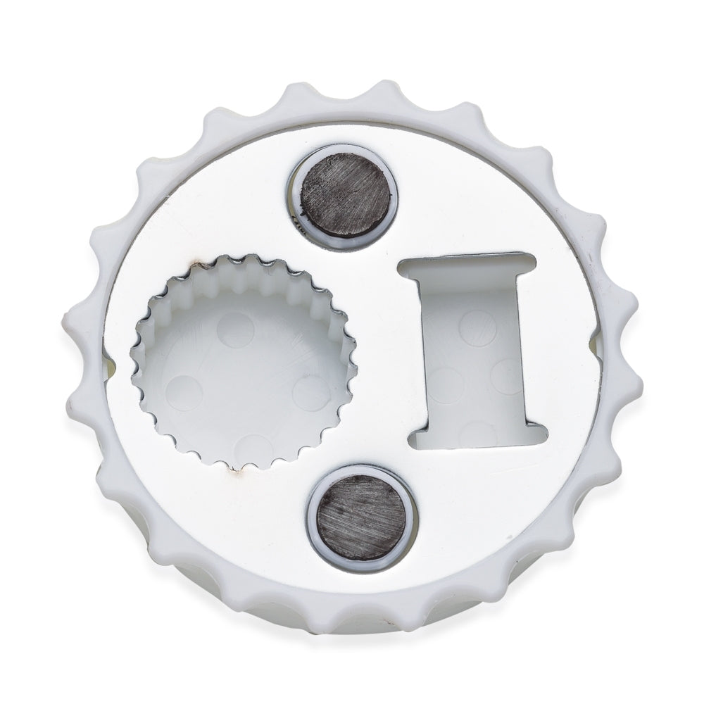 Abridor De Garrafa Formato Tampa De Metal C/ Imã De Geladeira Personalizada | Brindes Personalizados com Logo para Empresas