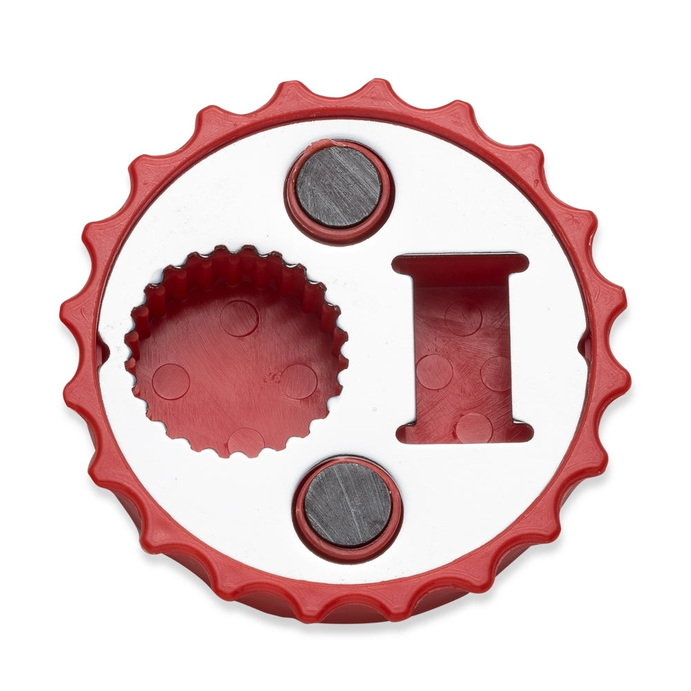 Abridor De Garrafa Formato Tampa De Metal C/ Imã De Geladeira Personalizada | Brindes Personalizados com Logo para Empresas