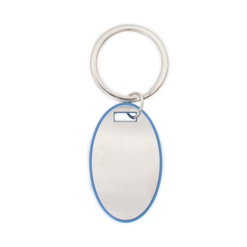 Chaveiro Oval Plastico/Metal Personalizada | Brindes Personalizados com Logo para Empresas
