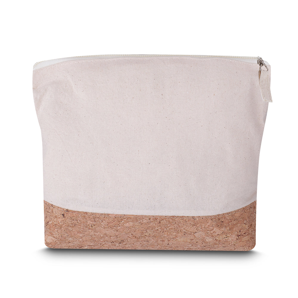 Nécessaire em Algodão 140g/m2 e Cortiça Personalizada | Brindes Personalizados com Logo para Empresas