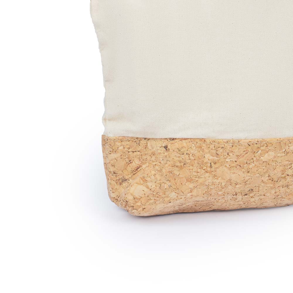 Nécessaire em Algodão 140g/m2 e Cortiça Personalizada | Brindes Personalizados com Logo para Empresas