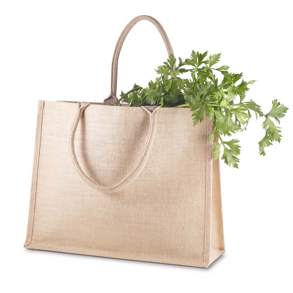 Sacola em Juta 360g/m² (34x43x16,5cm) Personalizada | Brindes Personalizados com Logo para Empresas