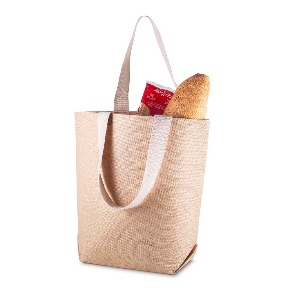 Sacola em Juta 360g/m² (40x38x15cm) Personalizada | Brindes Personalizados com Logo para Empresas