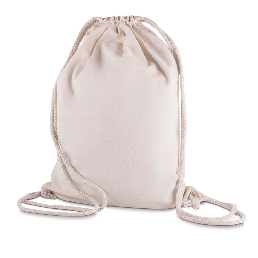 Sacola/Mochila em algodão 145g/m² (41x33x10cm) Personalizada | Brindes Personalizados com Logo para Empresas