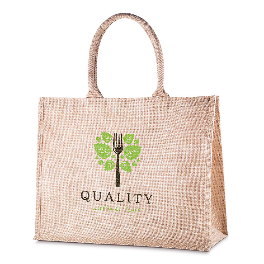 Sacola em Juta 360g/m² (34x43x16,5cm) Personalizada | Brindes Personalizados com Logo para Empresas