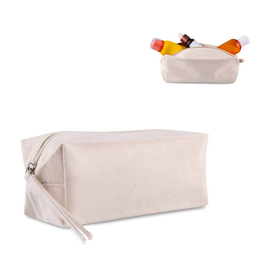 Necessaire em algodão reciclado 340g/m² Personalizada | Brindes Personalizados com Logo para Empresas