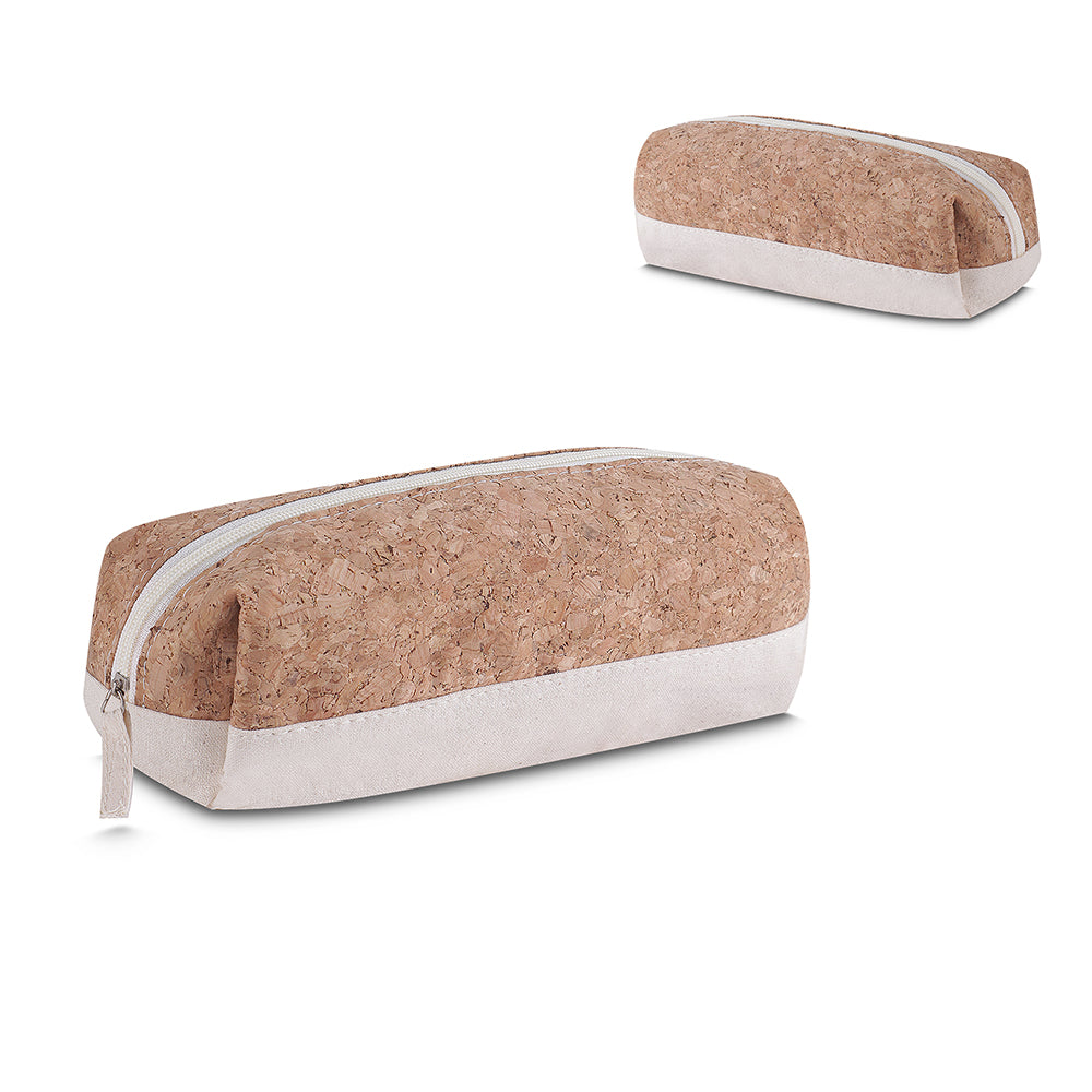 Nécessaire em Algodão 140g/m2 e Cortiça Personalizada | Brindes Personalizados com Logo para Empresas